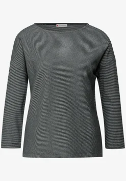 T-shirt avec structure côtelée