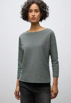 T-shirt avec structure côtelée