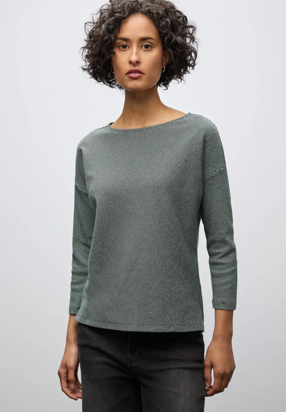 T-shirt avec structure côtelée