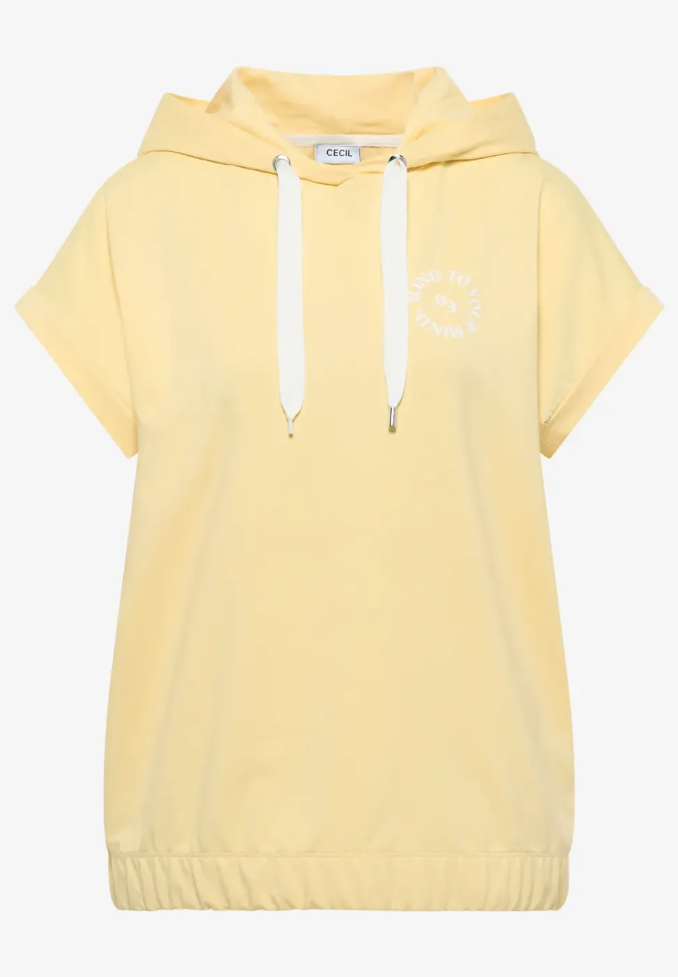 T-shirt avec sweat à capuche et détail imprimé