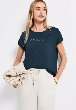 T-shirt avec texte sur film