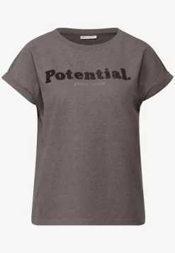 T-shirt avec wording bouclé