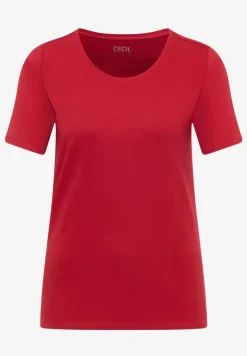 T-shirt basique à col rond en couleur unie