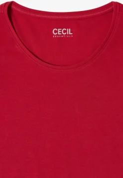 T-shirt basique à col rond en couleur unie