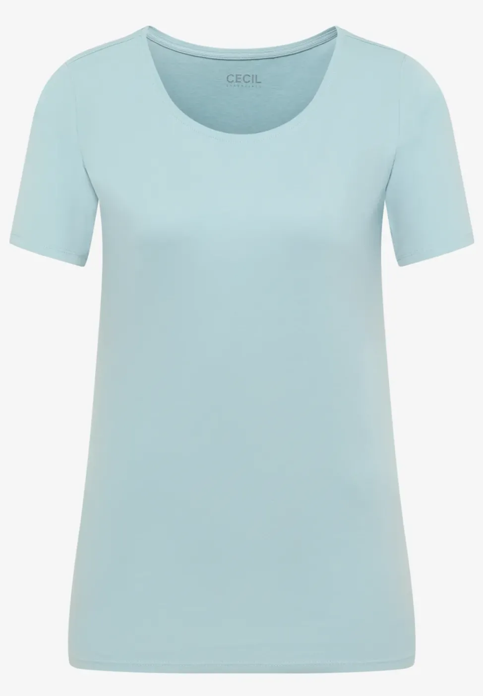 T-shirt basique à col rond en couleur unie