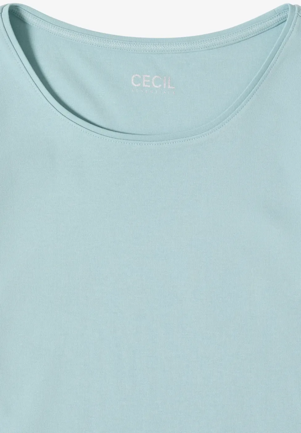 T-shirt basique à col rond en couleur unie