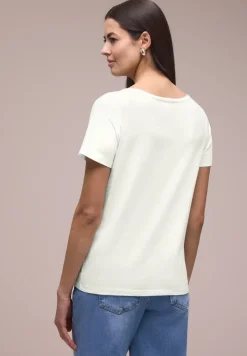 T-shirt basique à col rond avec imprimé