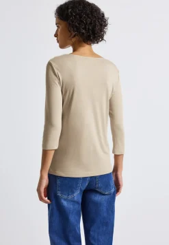 T-shirt basique à manches 3/4