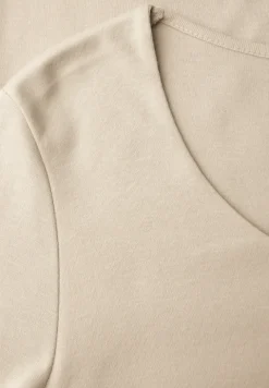 T-shirt basique à manches 3/4
