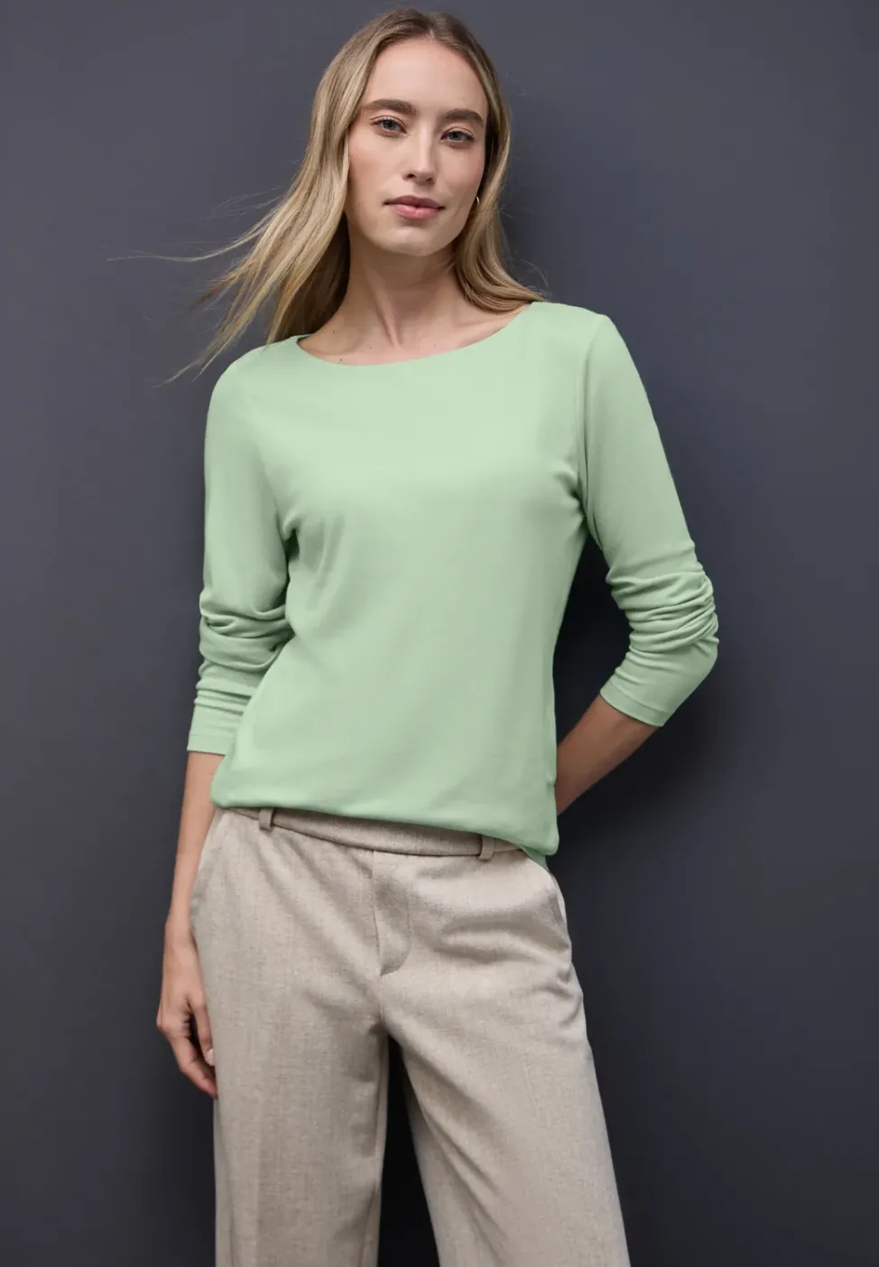 T-shirt basique à manches longues