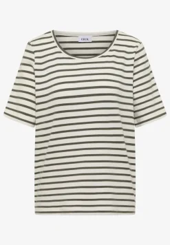 T-shirt basique à structure côtelée