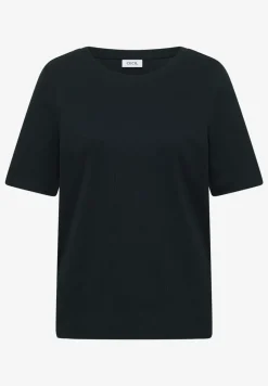 T-shirt basique à structure côtelée