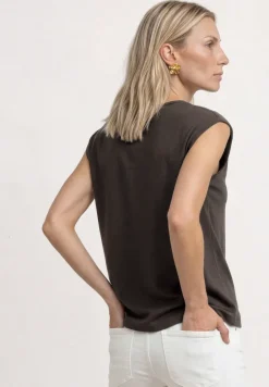 T-shirt basique avec col bateau