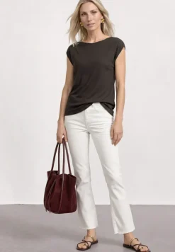 T-shirt basique avec col bateau
