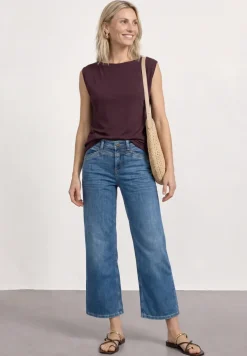 T-shirt basique avec col bateau