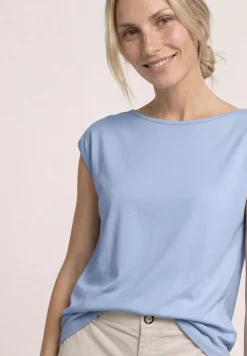 T-shirt basique avec col bateau
