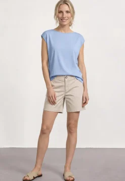 T-shirt basique avec col bateau