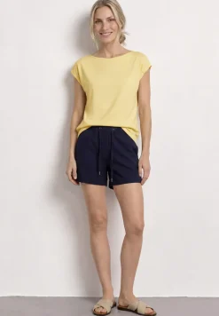 T-shirt basique avec col bateau