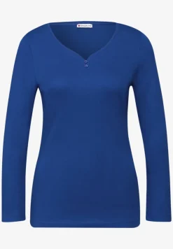 T-shirt basique avec détail de boutons