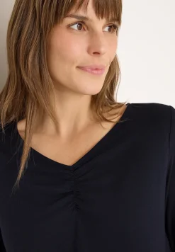 T-shirt basique avec fronces