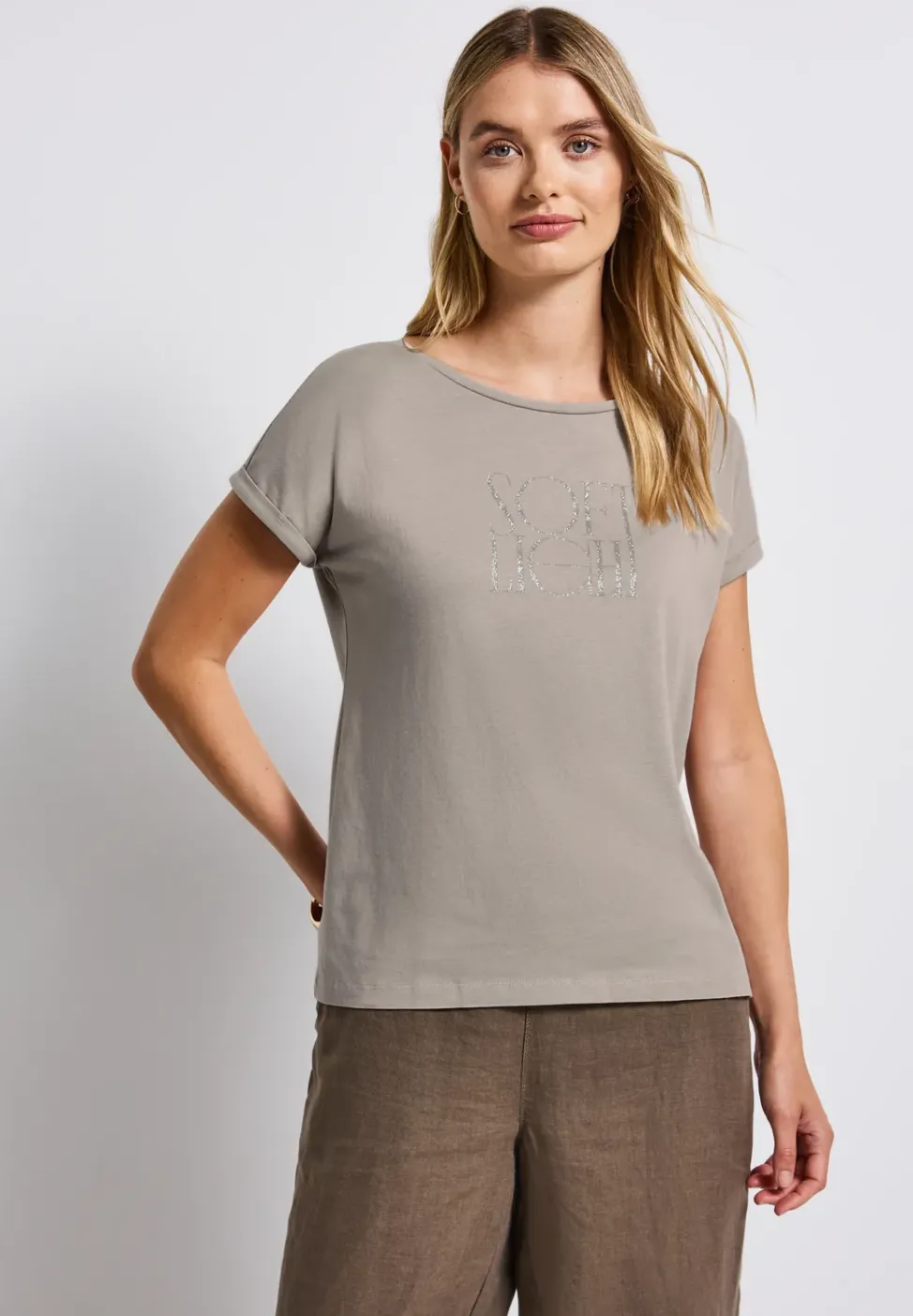 T-shirt basique avec imprimé