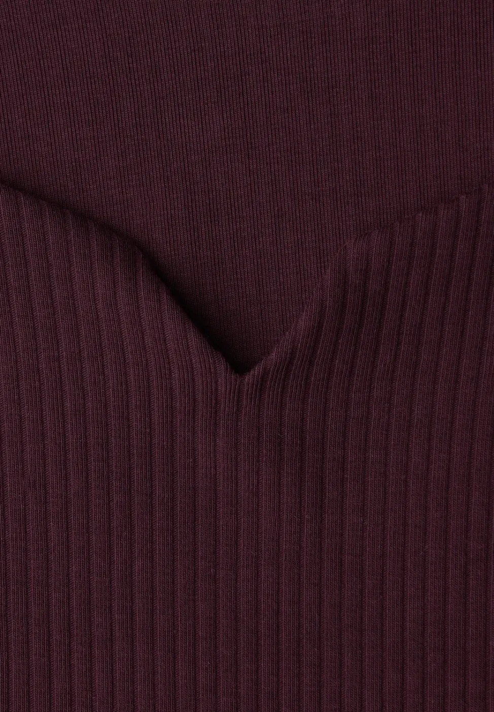 T-shirt basique avec structure côtelée