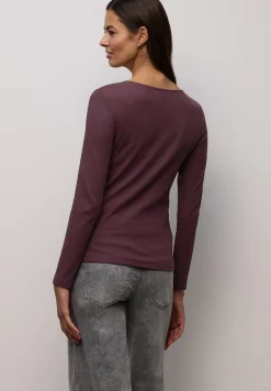 T-shirt basique avec structure côtelée