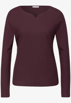 T-shirt basique avec structure côtelée