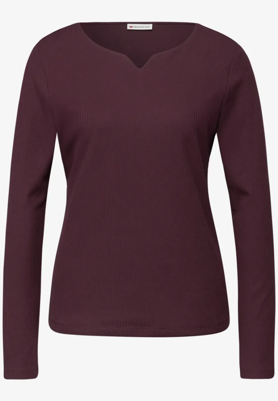 T-shirt basique avec structure côtelée