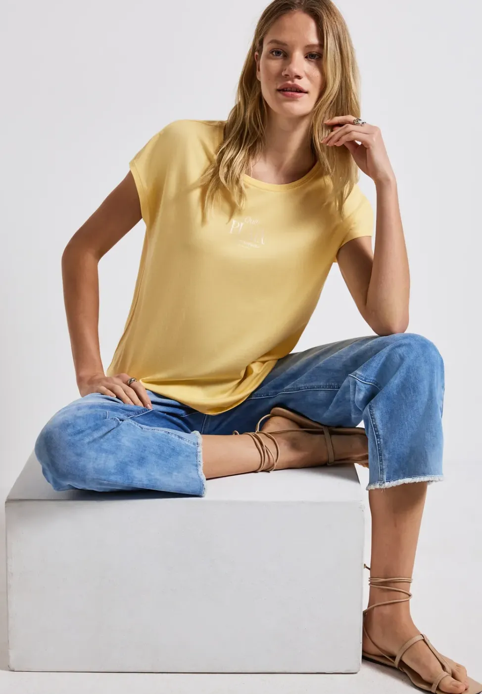 T-shirt basique avec wording
