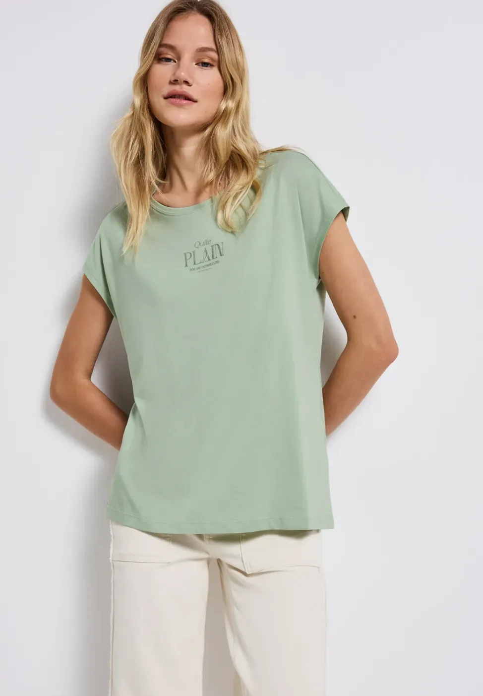 T-shirt basique avec wording