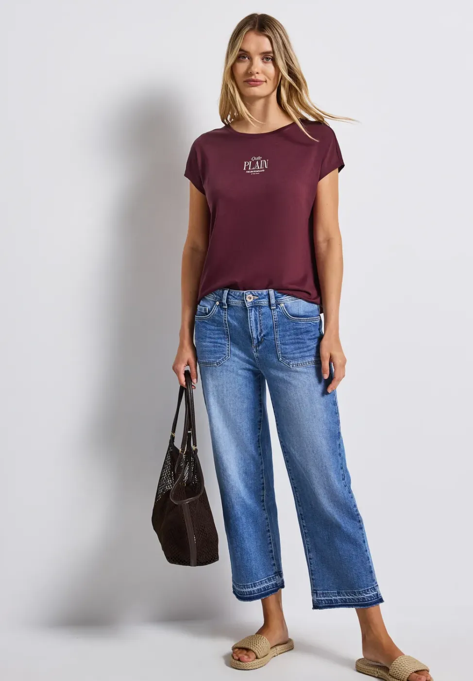 T-shirt basique avec wording