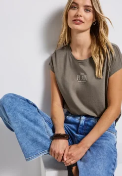 T-shirt basique avec wording