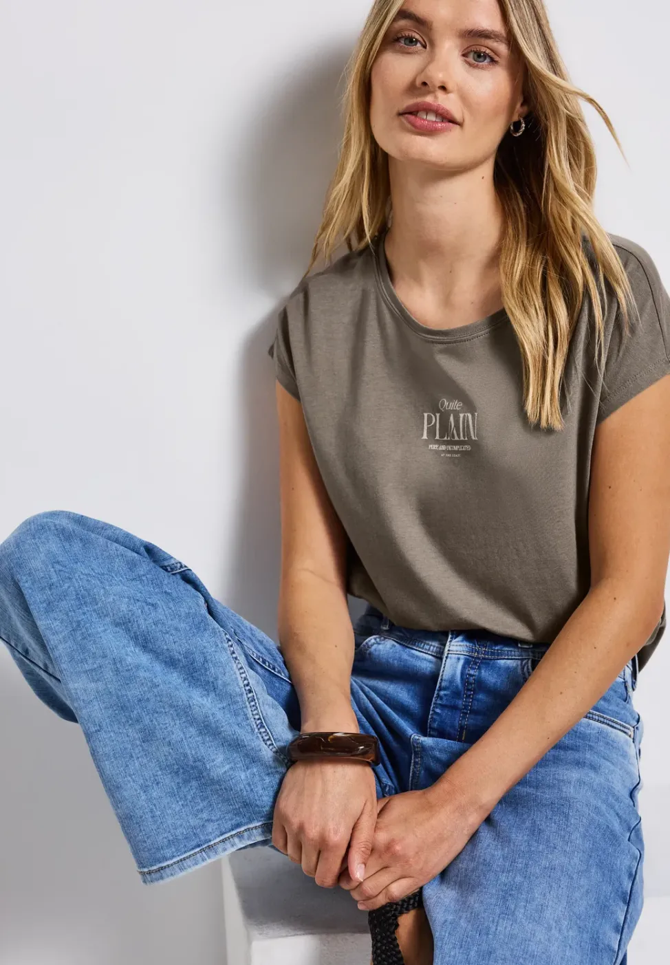 T-shirt basique avec wording