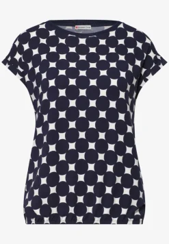 T-shirt Basique Col U imprimé à Manches Courtes