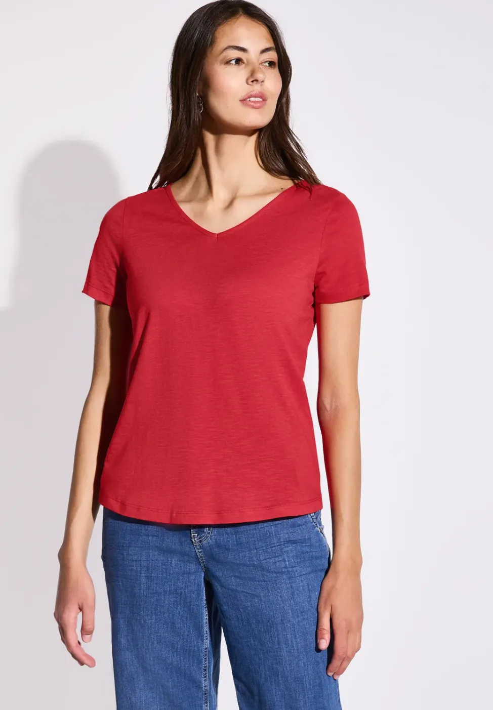 T-shirt basique en couleur unie