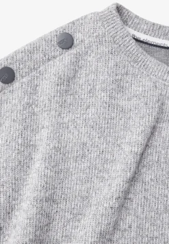 T-shirt chiné avec boutons