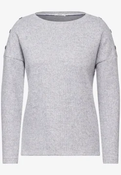 T-shirt chiné avec boutons