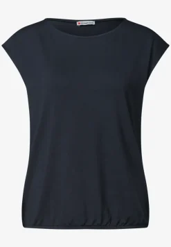 T-shirt col bateau à épaules tombantes