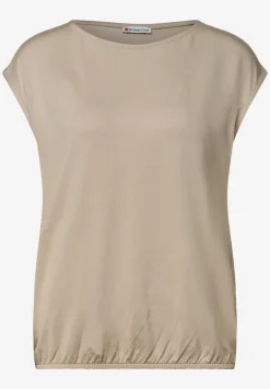 T-shirt col bateau à épaules tombantes