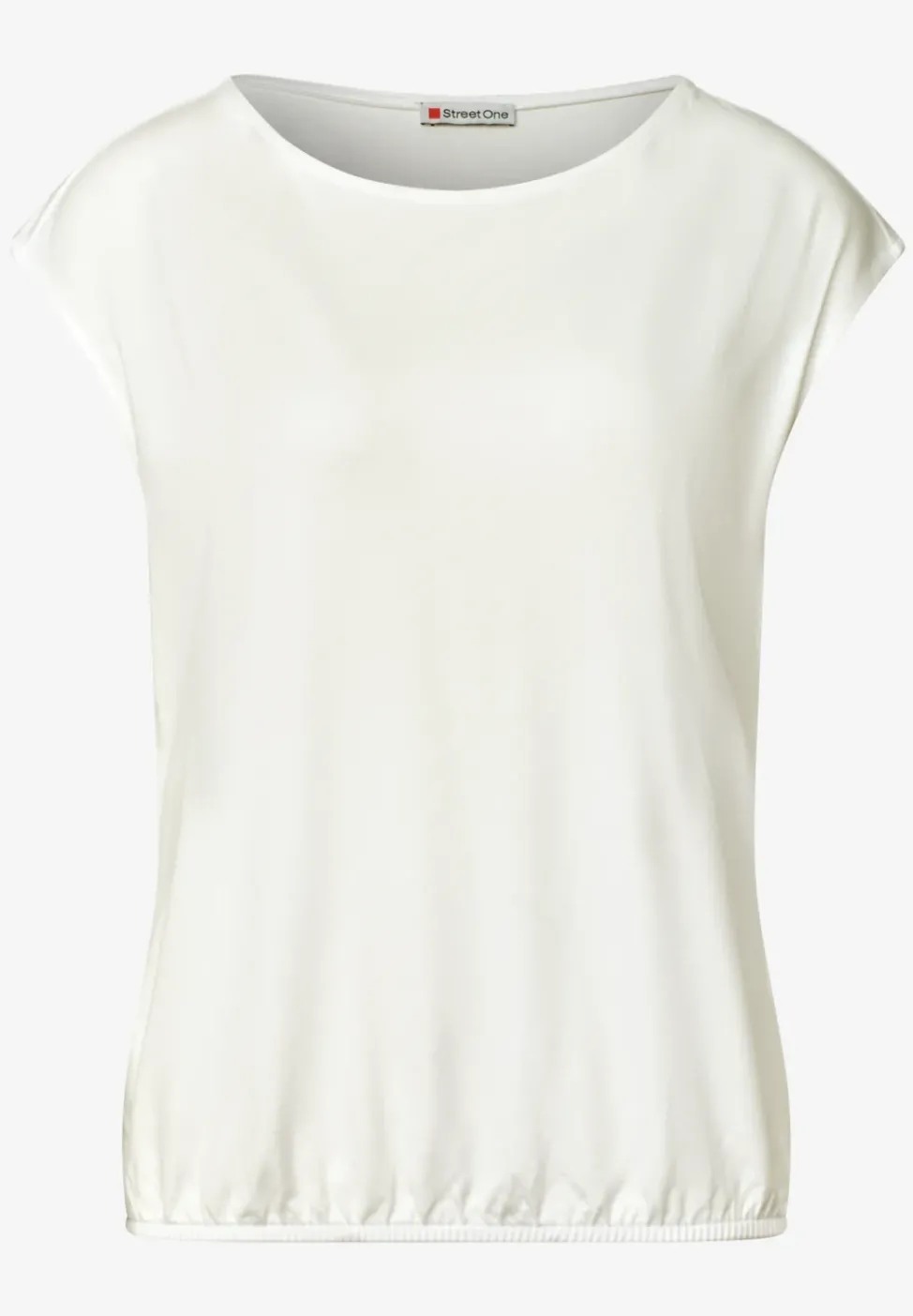 T-shirt col bateau à épaules tombantes