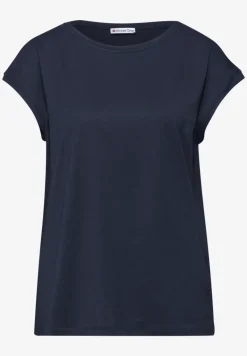 T-shirt col bateau effet soyeux