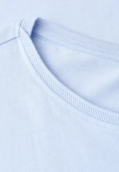 T-shirt col bateau effet soyeux