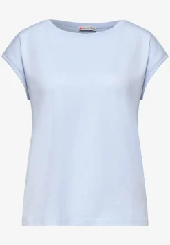T-shirt col bateau effet soyeux