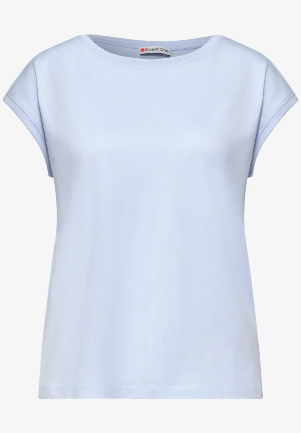 T-shirt col bateau effet soyeux