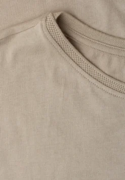 T-shirt col bateau effet soyeux