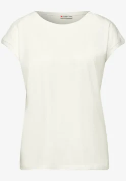 T-shirt col bateau effet soyeux