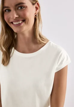 T-shirt col bateau effet soyeux