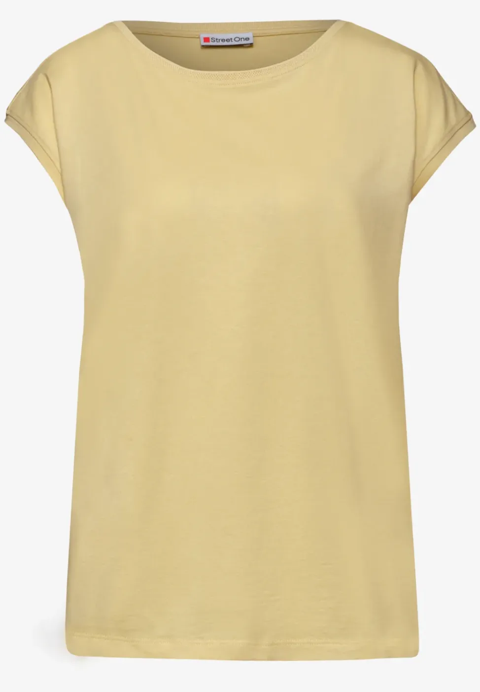 T-shirt col bateau effet soyeux