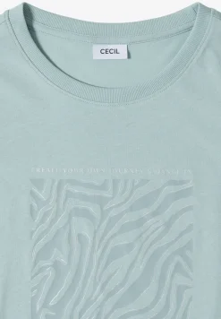 T-shirt col rond à détail imprimé